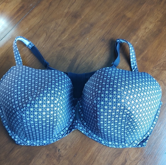 Cacique French Full Cooling bra purple and white Size 44F - Picture 5 of 14